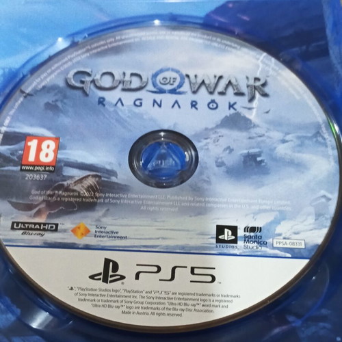 God of War Ragnarok PS5 game like new