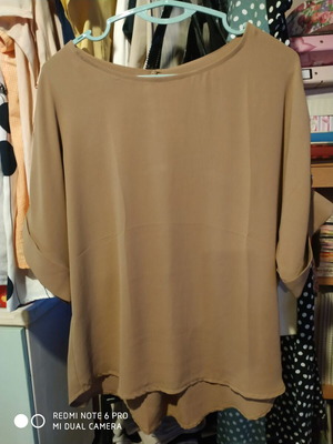 Paranoia blouse size M, elbow sleeve, like new, brown