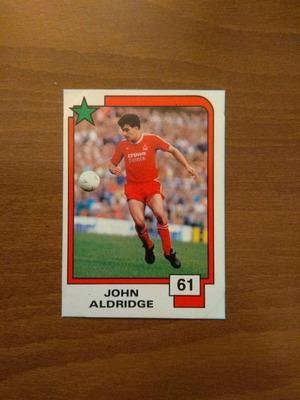 Panini Soccer Superstars 1988 Card No61 John Aldridge used