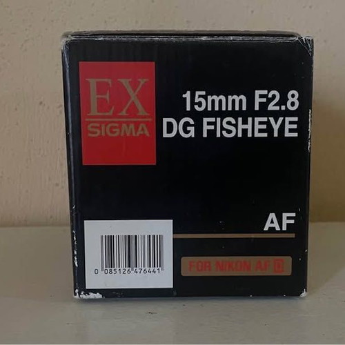 Sigma 15mm F2.8 DG Fisheye lens used with natural wear