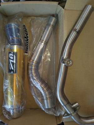 GL Exhaust Full High Up for GTR 150 New