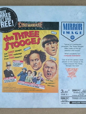 The Three Stooges (Mirror Image) PC 3.5" disk like new