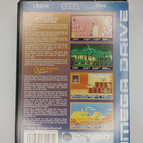Quackshot & Castle Of Illusion Sega Mega Drive game used