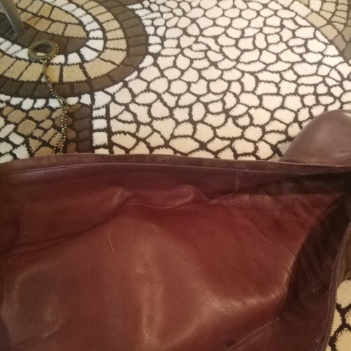 Dodici boots like new, brown with chain and leather interior