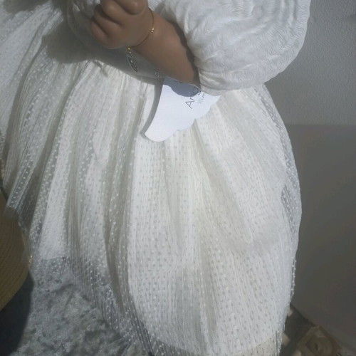 Angel Wings Baptism Dress 18 M with Tulle and Hat new
