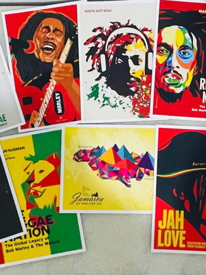 Σετ Reggae Art καρτ ποστάλ 10 τεμ., 15×21 εκ., καινούργιο