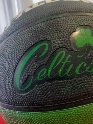 Spalding Celtic basketball ball used, barely used