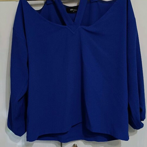BSB blouse blue XL like new with shoulder design