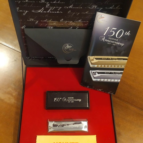Hohner 150th Anniversary Chrome Edition Harmonica, limited 1857 pcs