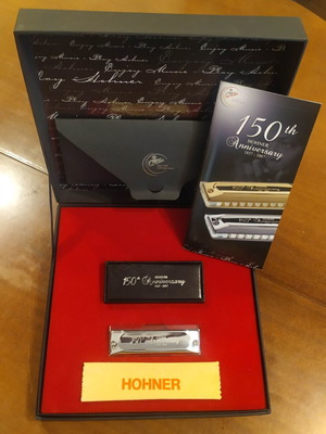 Hohner 150th Anniversary Chrome Edition Harmonica, limited 1857 pcs