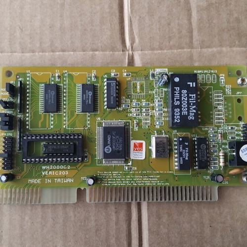 UMC UM9003FC WH2000C2 VER:C203 16-bit ISA Network Adapter Card like new