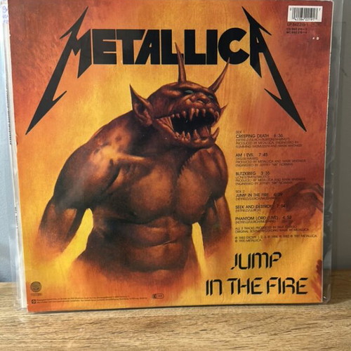 Metallica Creeping Death vinyl record used, metal genre