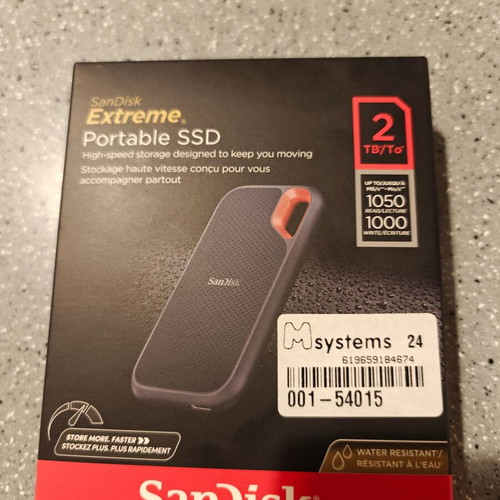 SanDisk Extreme Portable SSD V2 2TB