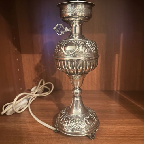 Silver lamp 925 handmade like new (Design 3)