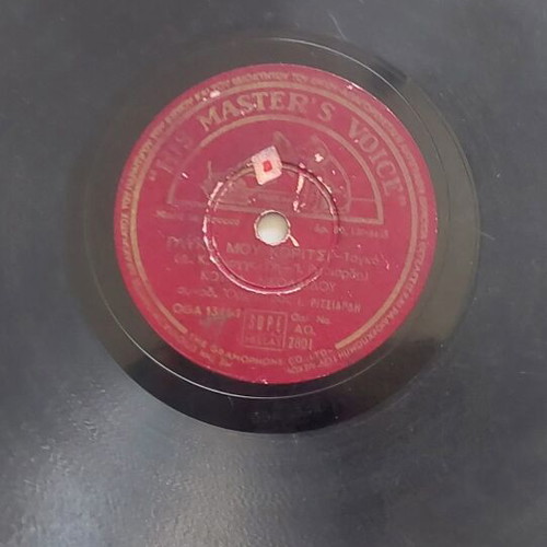 His Master's Voice 78 RPM Record used, Glyky Mou Koritsi tango