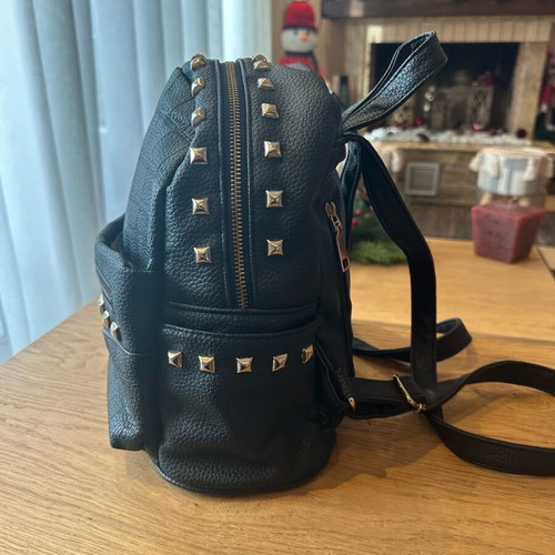 Black backpack with studs like new
