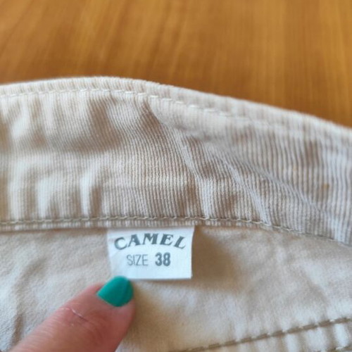 Camel vintage men's pants, beige