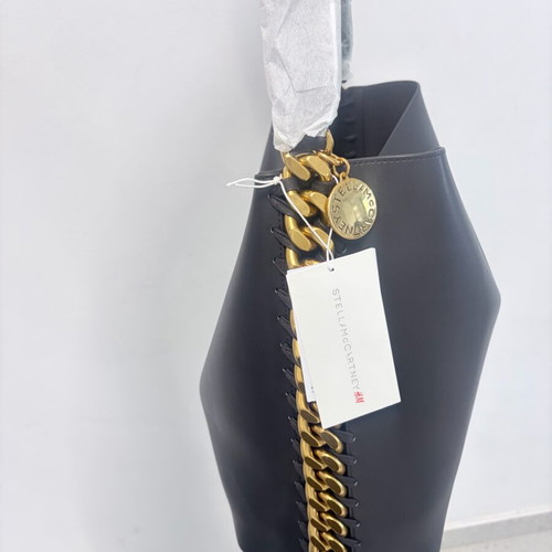 Stella McCartney Shoulder Bag new, brown with gold chain and logo charm