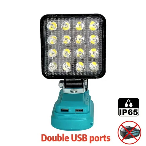 Led work light powerbank new with 2 light levels and 2 USB ports