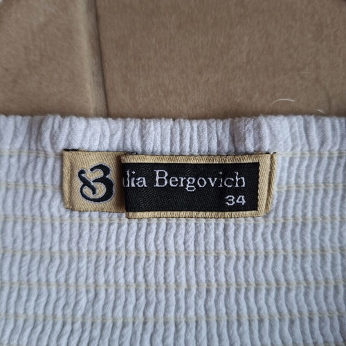 Julia Bergovich white dress like new, viscose, adjustable straps
