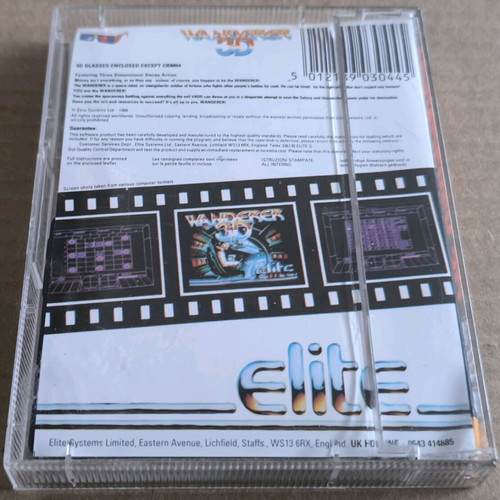 Wanderer 3D (Elite) Amstrad cassette like new, complete in box