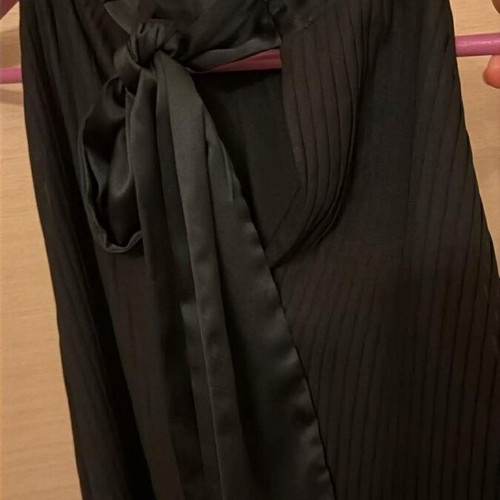 Regalinas pleated black dress like new, size S