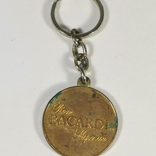 Vintage collectible used Ron Bacardi Superior keychain