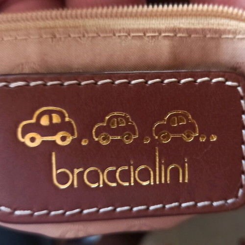 Braccialini crossbody bag like new, brown and multicolor