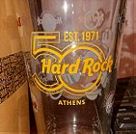  HARD ROCK CAFE ATHENS 50th Anniversary PINT BEER GLASS - ΜΕΓΑΛΟ ΚΑΙ ΒΑΡΥ ΠΟΤΗΡΙ ΜΠΥΡΑΣ