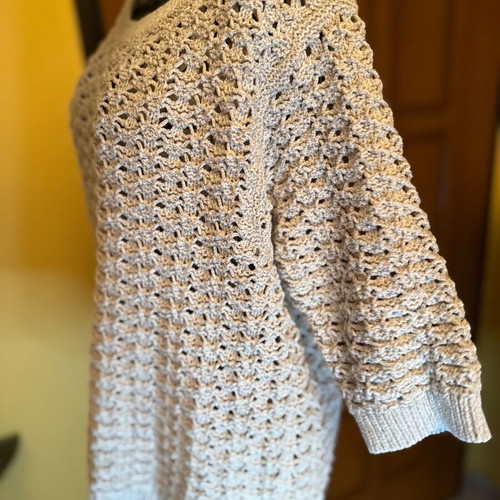 Indigo short-sleeve top like new