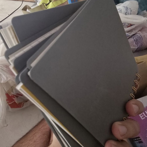 BIC Spiral Notebooks set of 4 like new, gray and yellow