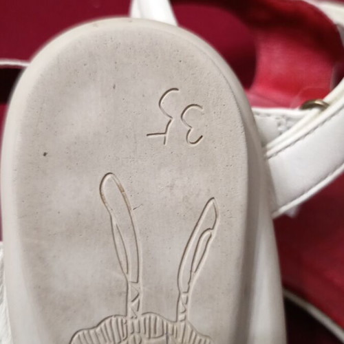 Camper sandals like new, girls' size 35, beige and red