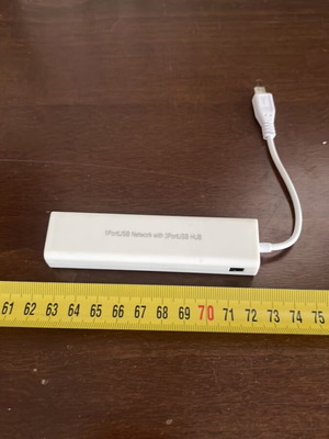 Micro USB to USB and Ethernet Hub like new