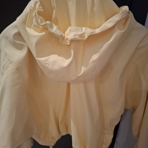 Pull & Bear yellow windbreaker jacket size S like new with hood