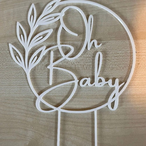 Oh Baby Cake Topper new, handmade decoration for baby shower