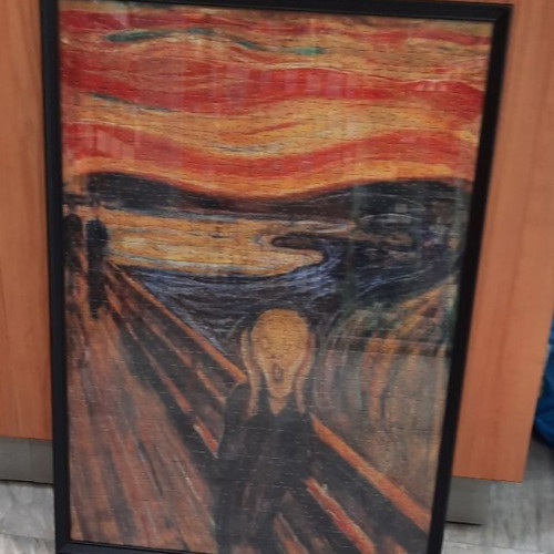 The Scream puzzle with frame new