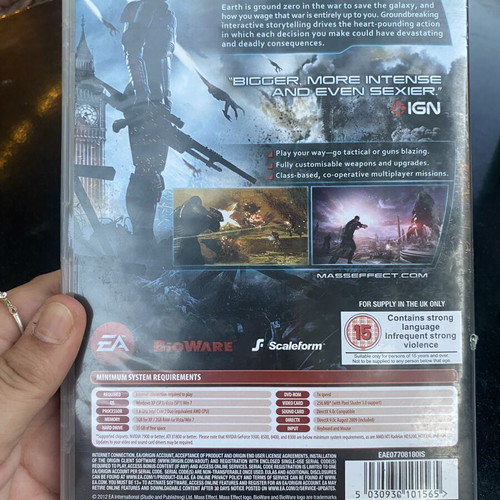 Mass Effect 3 PC DVD-ROM new, original game