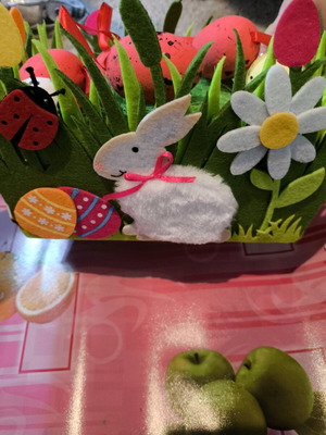 Easter decorative basket new with eggs