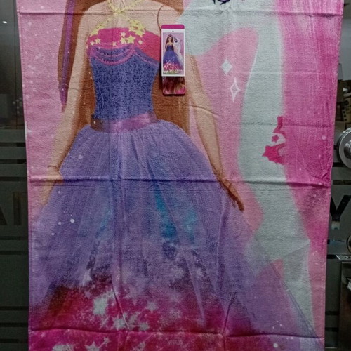 Barbie kids beach set with towel 70x140 and beach ball
