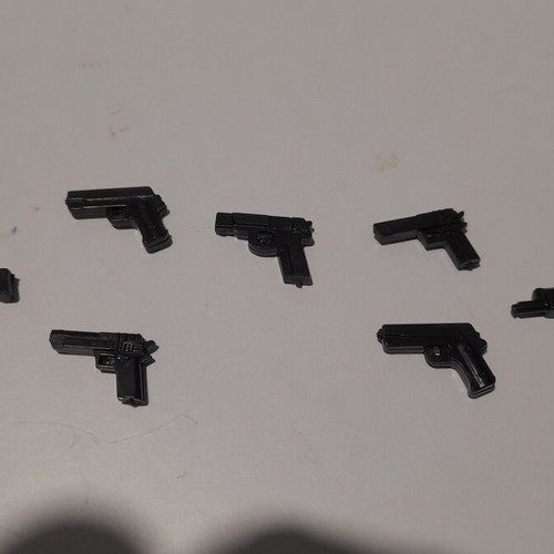 Lego weapons set new, 7 pistols and submachine guns