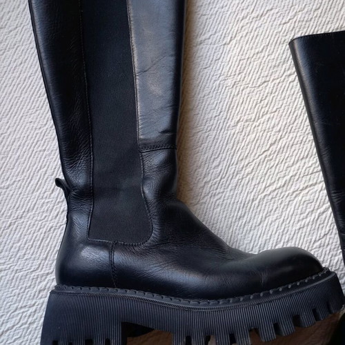 Badura boots used, black, genuine leather, size 38