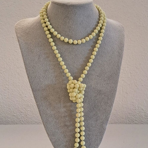 Necklaces set in pink and yellow, like new
