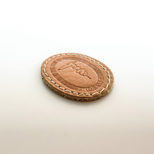 Trussardi Vintage Leather Logo Patch 2.8x3.5 cm