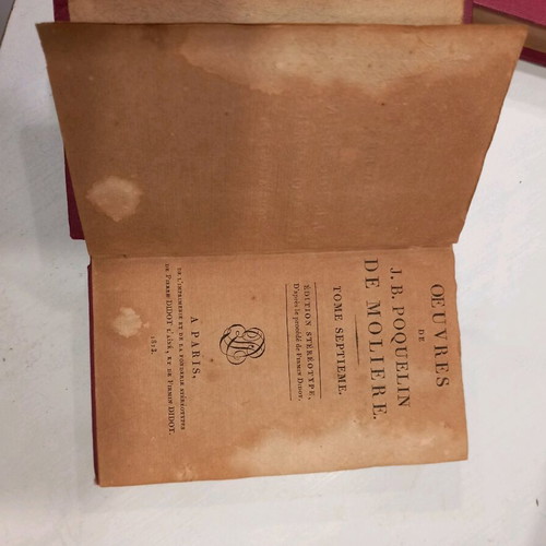 7 VOLUMES MOLIERE 1813