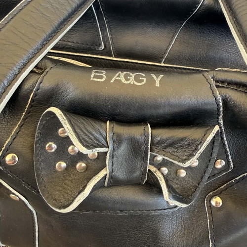 Gaspard Yurkievich leather handbag used, black
