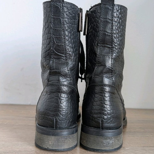 Pinko leather boots size 38 like new, black