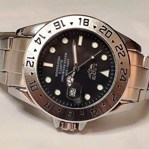 LIGE Quartz Stainless Steel Men's Watch new, full set