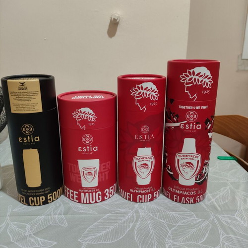 Estia x Olympiacos B.C. collectible packaging set, 4 pieces