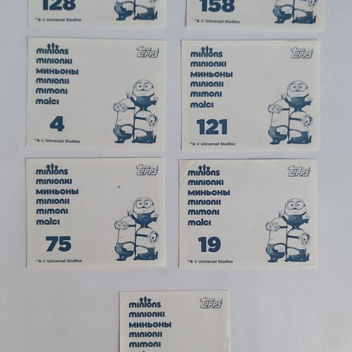 Minions Topps stickers like new