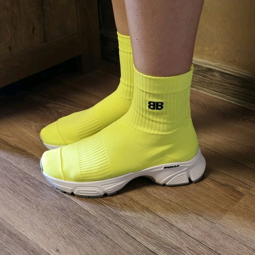 Balenciaga Speed 3.0 sneakers new women's sock-style yellow shoes size 39